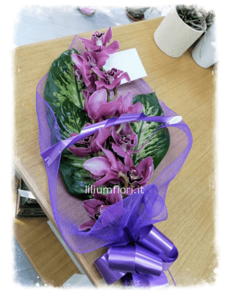 Ramo Orchidea Cymbidium funebre